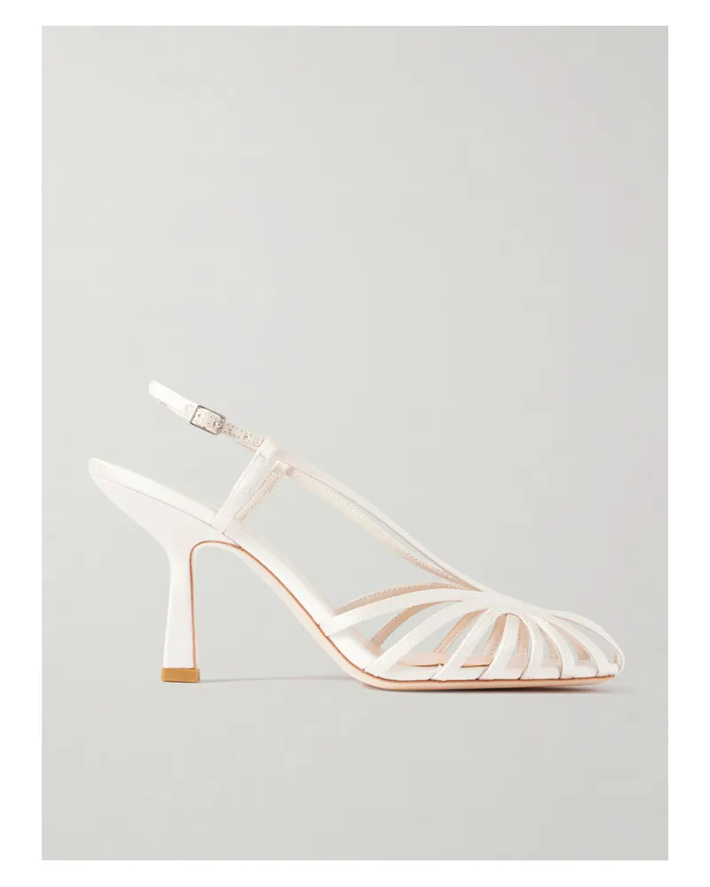 Loeffler Randall Alexandra Sandalen Aus Satin - Creme Creme