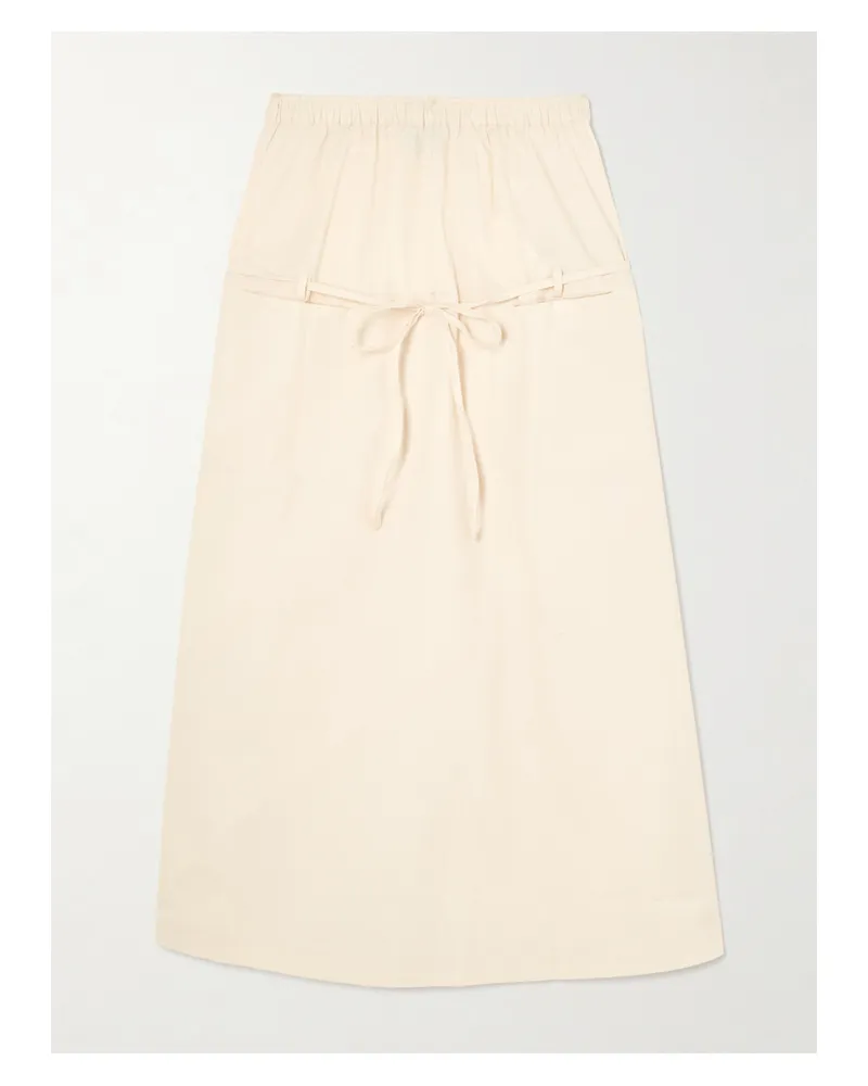 Deiji Studios Loop Organic Cotton Midi Skirt - Neutrals Neutrals
