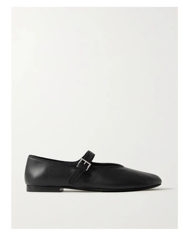 The Row Boheme Mary-jane-ballerinas Aus Leder - Schwarz Schwarz