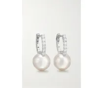 Ohrringe aus 18 Karat gold, Perlen und Diamanten