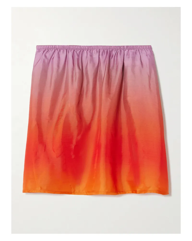 LIDO Minirock Aus Glänzendem Twill Mit Farbverlauf - Mehrfarbig Mehrfarbig