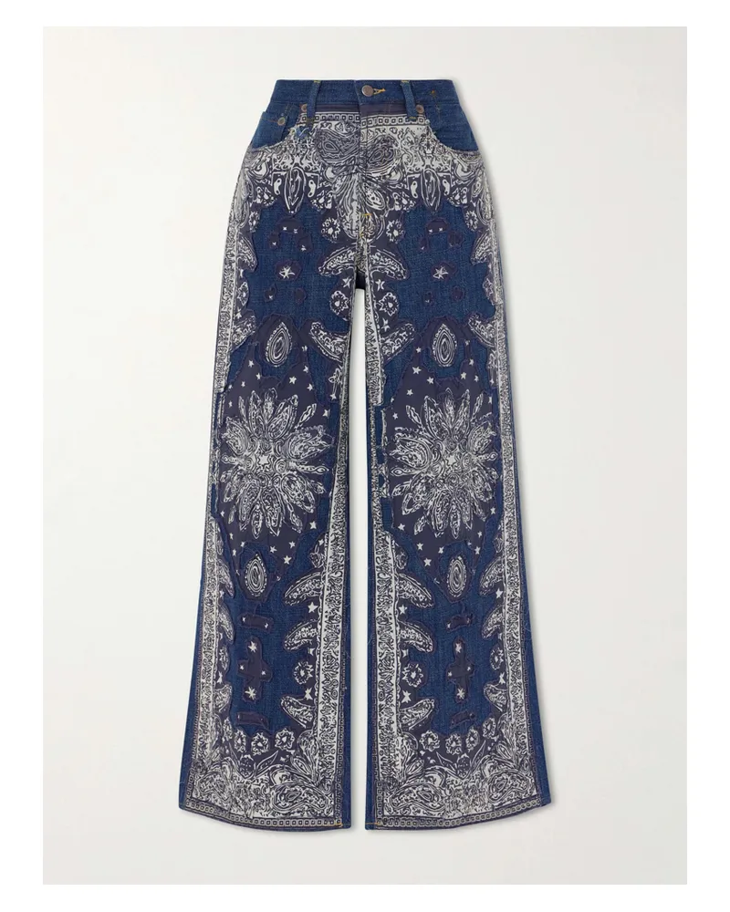 R13 D'arcy Flare Jeans - Blue Blue