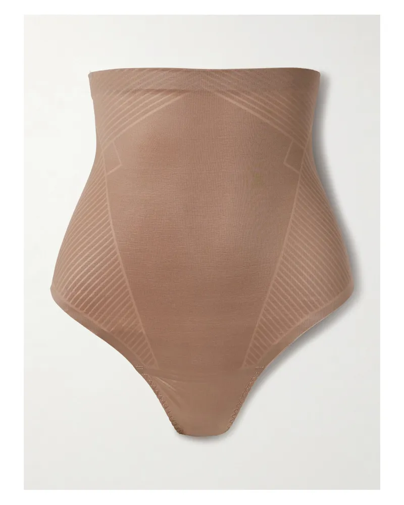 Spanx Spanxshape™ Invisible High-waisted Thong - Brown Brown