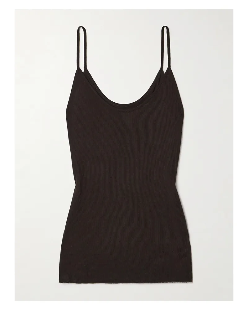 KHAITE Selee Tanktop Aus Rippstrick - Braun Braun