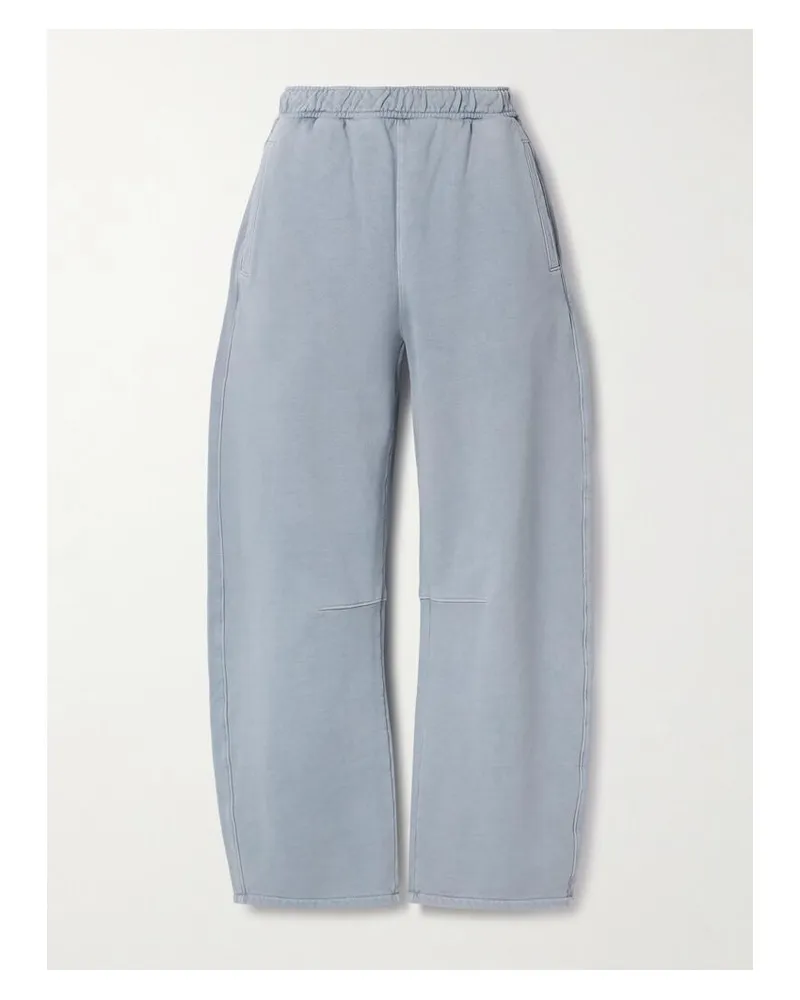 Citizens of humanity Miro Barrel-jogginghose Aus Baumwoll-jersey - Blau Blau