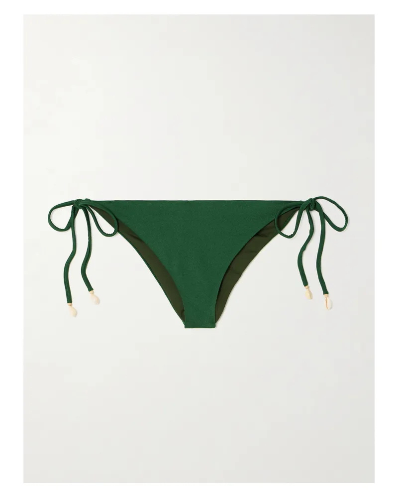Johanna Ortiz Sagrado Embellished Bikini Briefs - Green Green