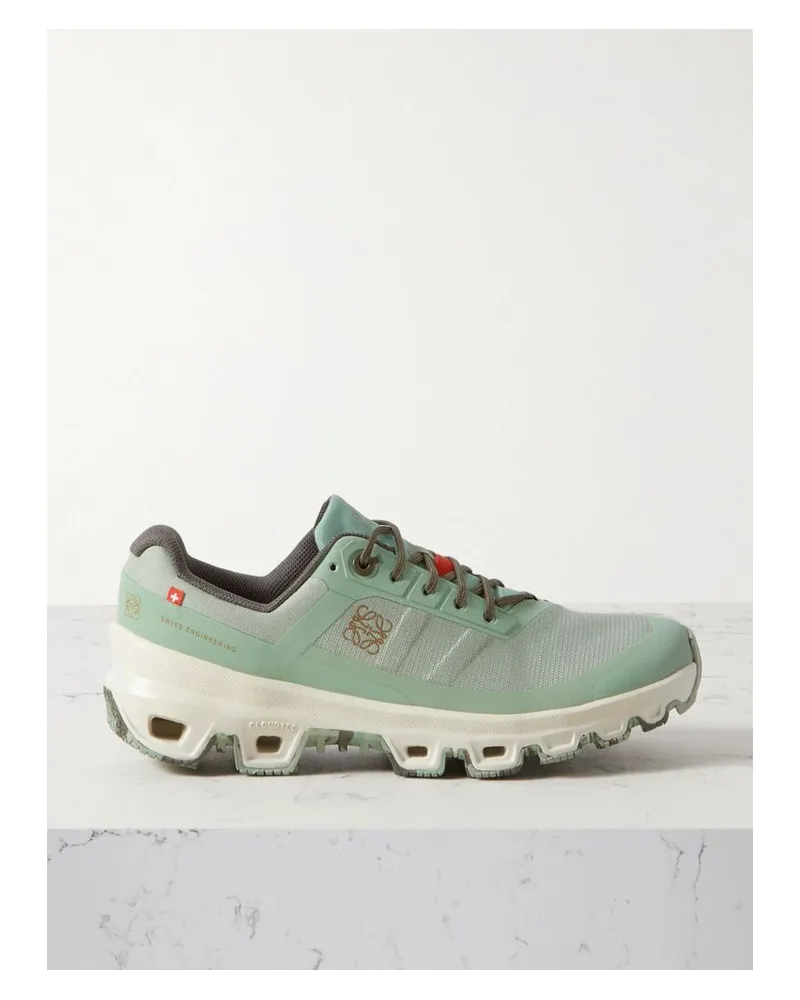 Loewe On Cloudventure Sneakers Aus Recyceltem Canvas Und Mesh - Grün Grün