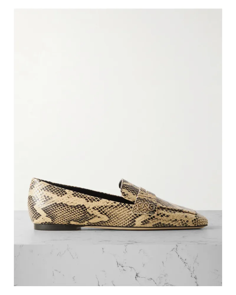 aeyde Tom Loafers Aus Leder Mit Schlangeneffekt - Animal-Print Animal-print