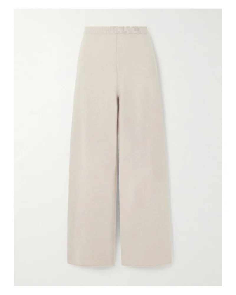 Skin Payton Hose Mit Weitem Bein Aus Kaschmir - Creme Creme