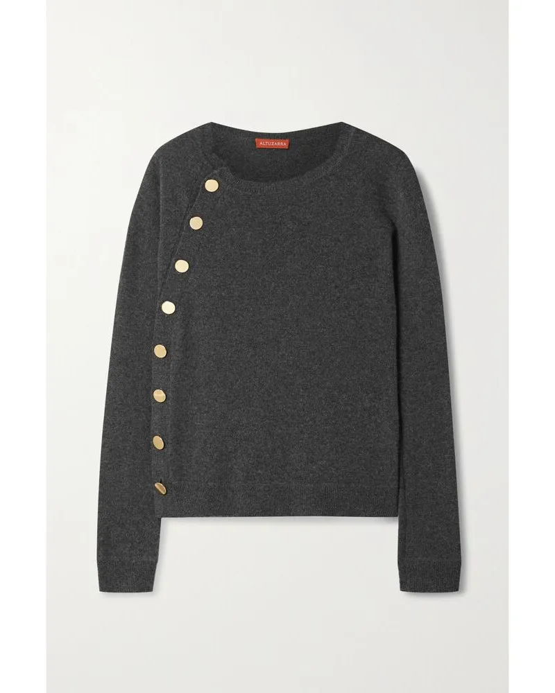 Altuzarra Minamoto Pullover Aus Kaschmir Mit Knöpfen - Grau Grau