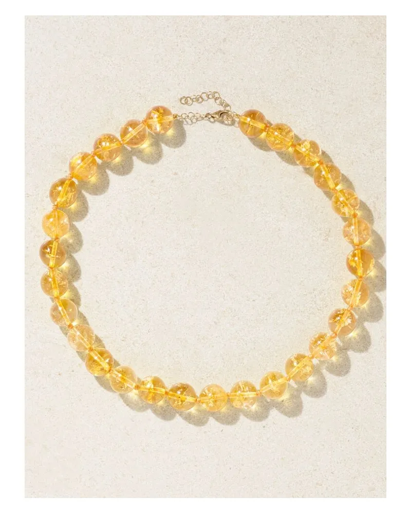 JIA JIA Kette Mit Citrinen Und Details Aus Gold Gold