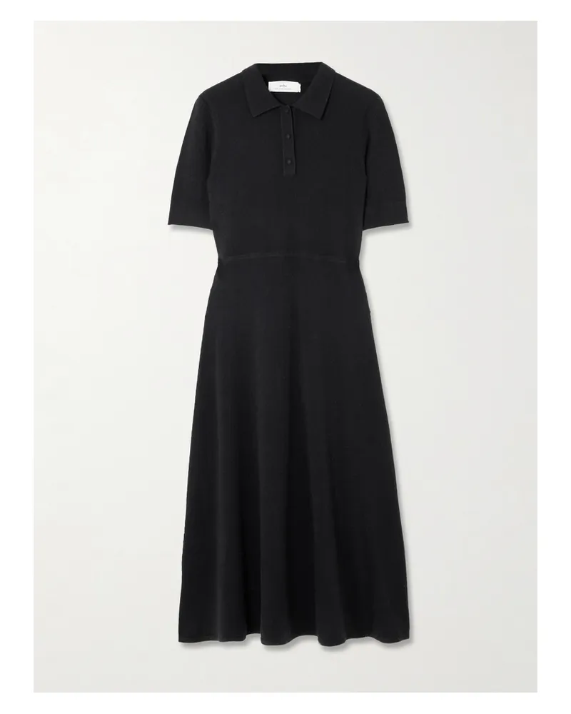 arch4 Paris Midikleid Aus Kaschmir - Schwarz Schwarz