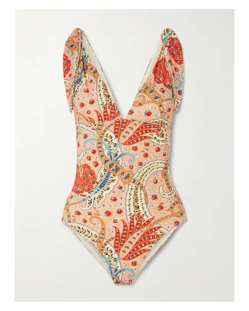 Etro Badeanzug Mit Paisley-print - Pink Pink