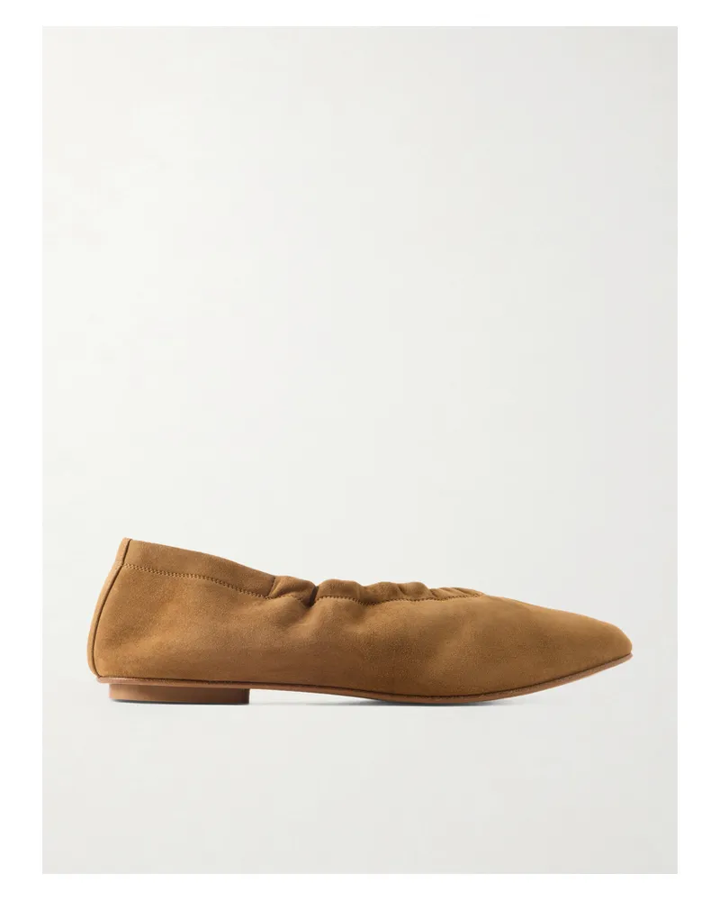 Le Monde Béryl Mica Ballerinas Aus Veloursleder - Braun Braun