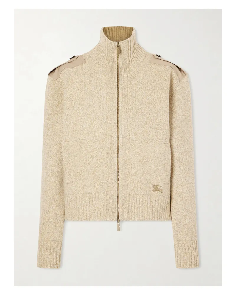 Burberry Wool-blend Zip-up Cardigan - Green Green