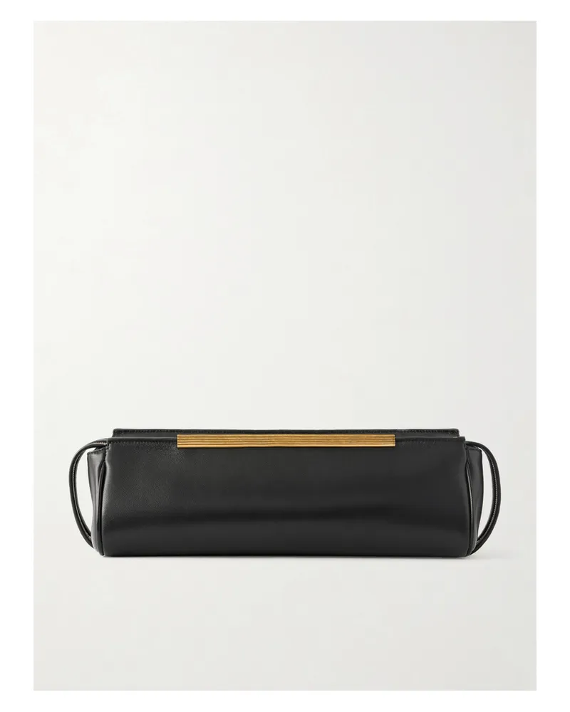 KHAITE Lamb Leather Clutch - Black Black