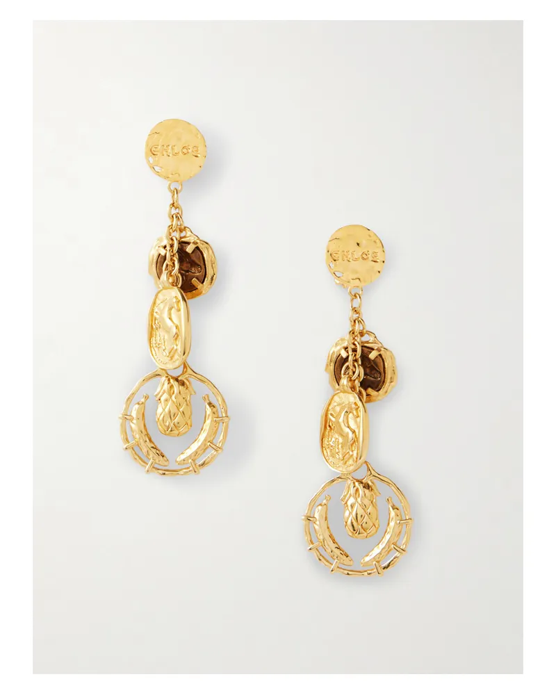 Chloé Goldfarbene Ohrringe Gold