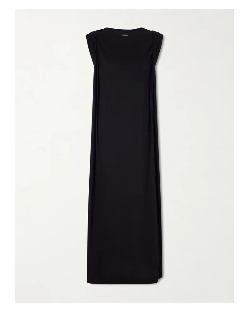 Dries van Noten Hutty Cotton-jersey Maxi Dress - Black Black