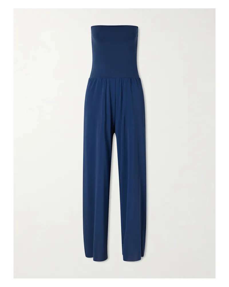 Eres Les Essentiels Dao Convertible Stretch-jersey Jumpsuit - Blue Blue