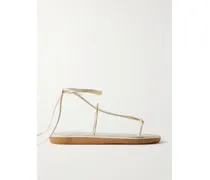 Chordi Zehensandalen Aus Metallic-leder - Gold