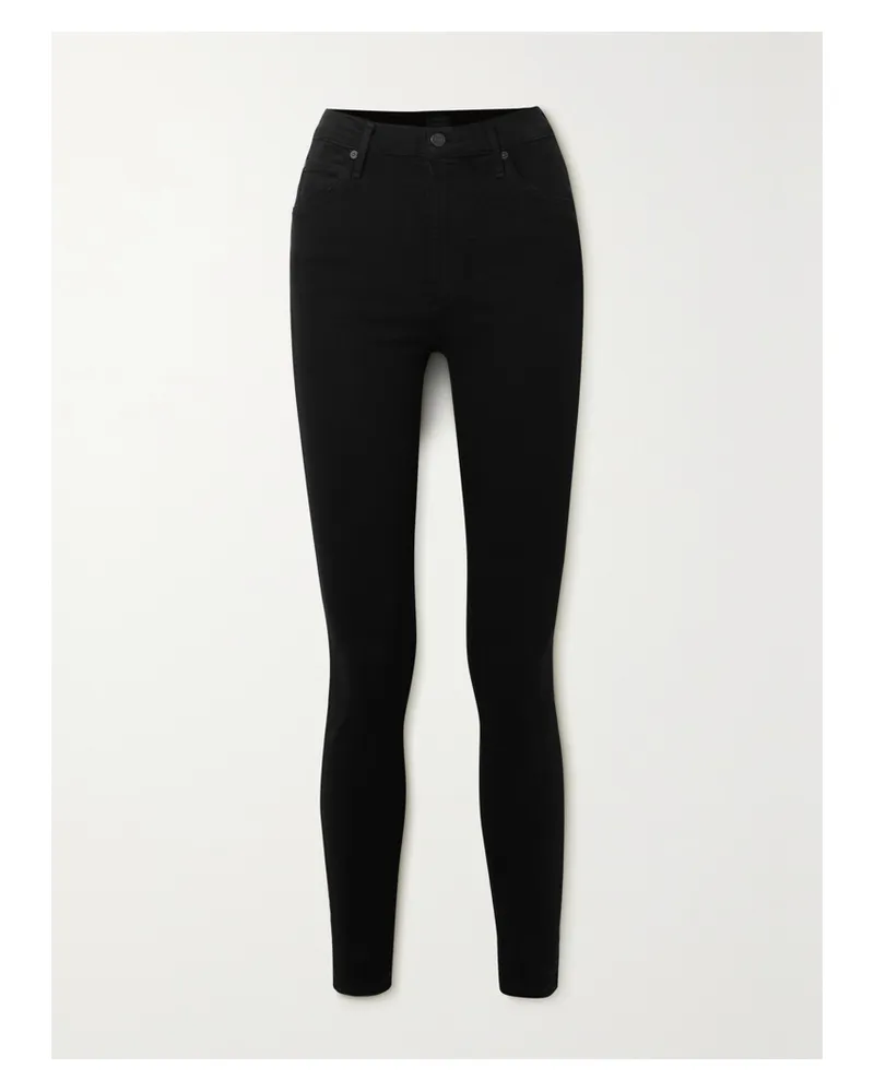 Citizens of humanity Chrissy Hoch Sitzende Skinny Jeans - Schwarz Schwarz