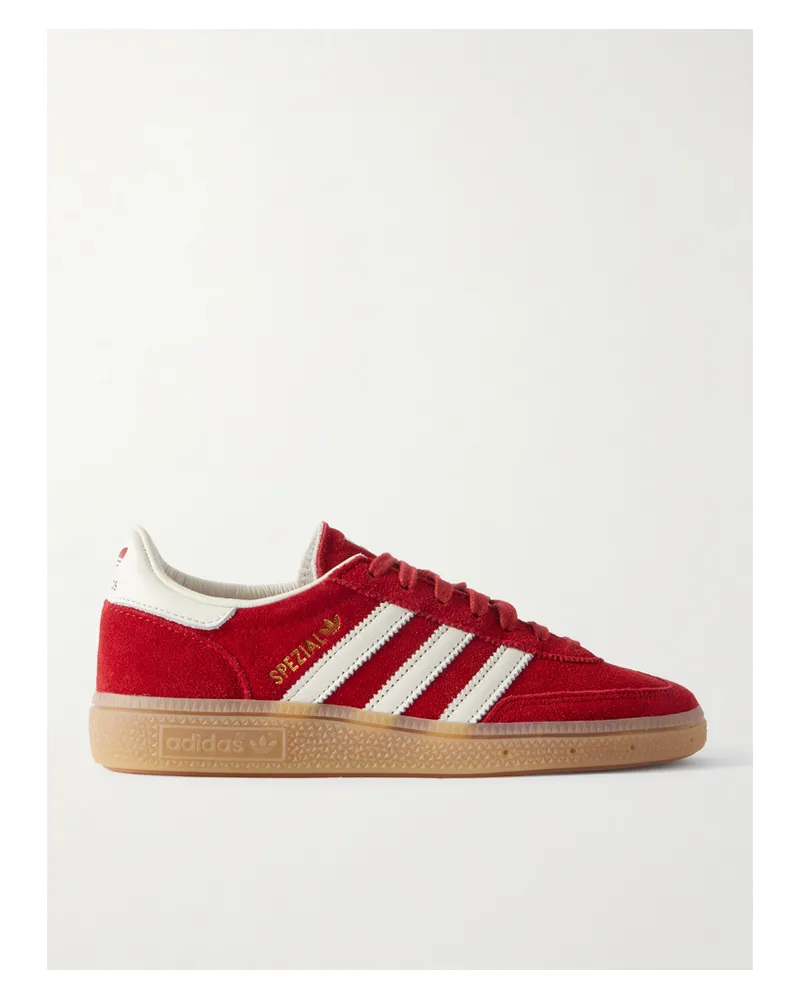 adidas Handball Spezial Sneakers Aus Veloursleder Mit Lederbesätzen - Rot Rot