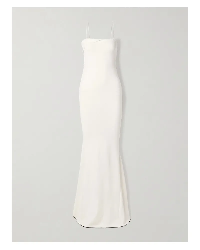 Jacquemus Aro Maxikleid Aus Jersey - Weiß Weiß