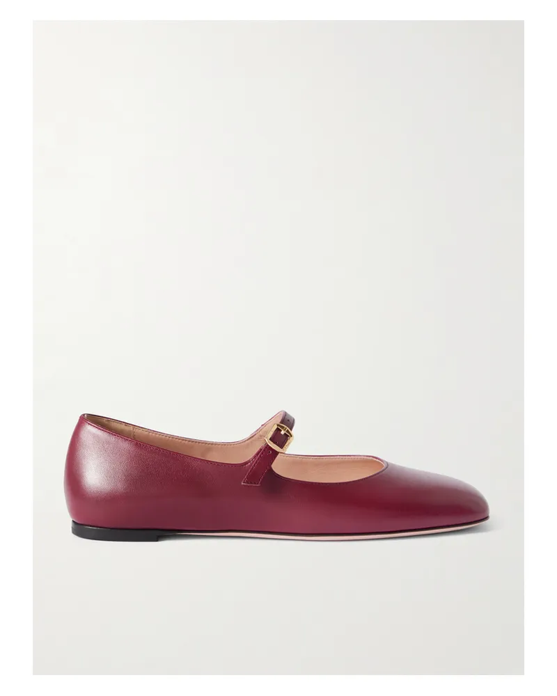 Bally Belkys Mary-jane-ballerinas Aus Leder - Burgunder Burgunder