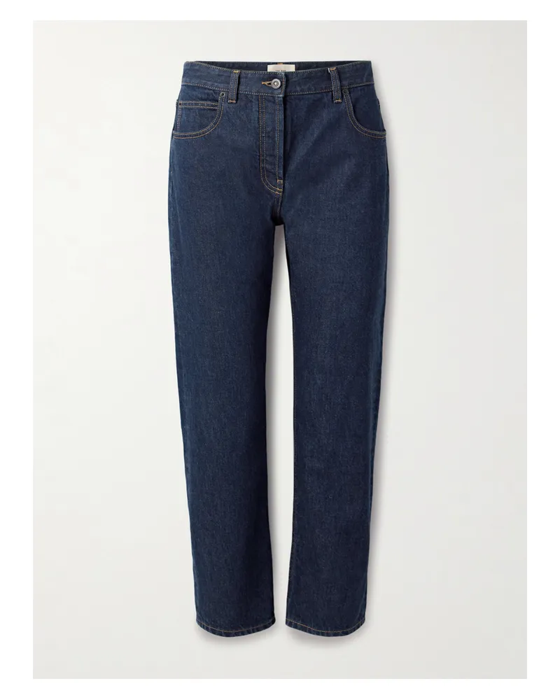 The Row Riaco Mid-rise Straight-leg Jeans - Blue Blue