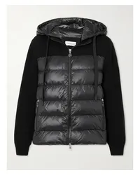 Moncler Daunenjacke aus Gestepptem Shell Schwarz