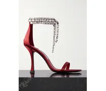 Verity 100 Sandalen Aus Satin Mit Kristallen - Rot