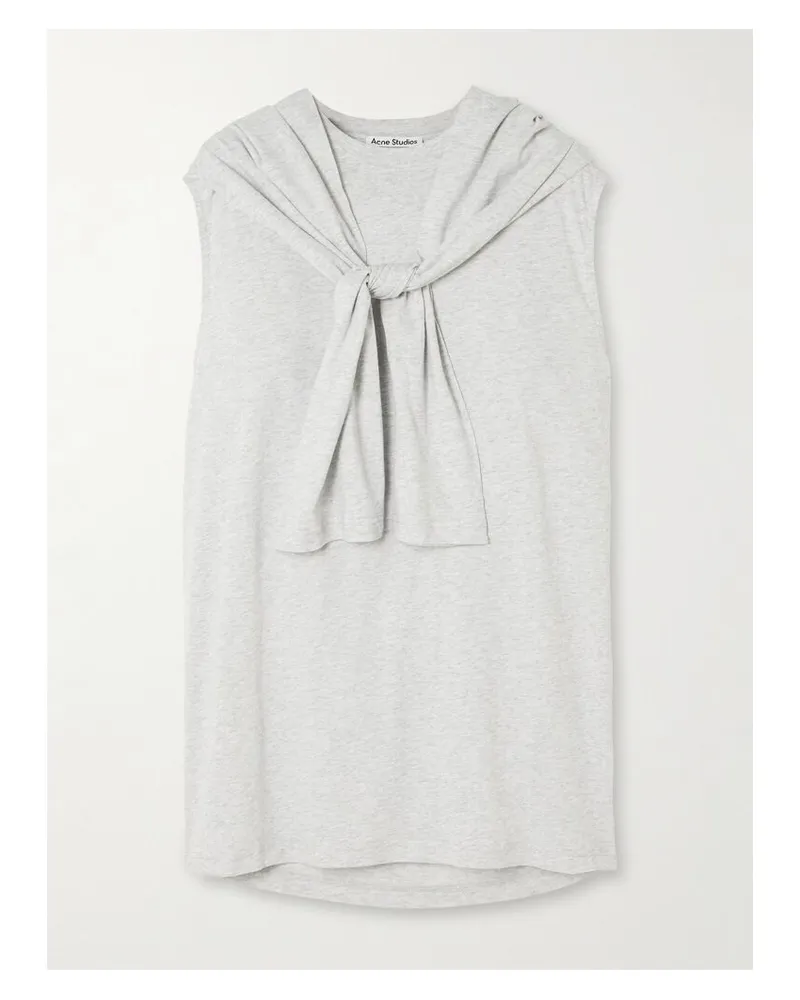 Acne Studios Mehrlagiges Tanktop Aus Baumwoll-jersey Mit Applikation - Grau Grau