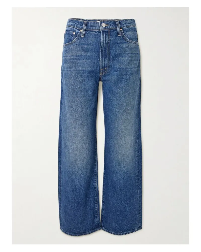 Mother The Dodger Ankle Hoch Sitzende Jeans Mit Geradem Bein - Blau Blau