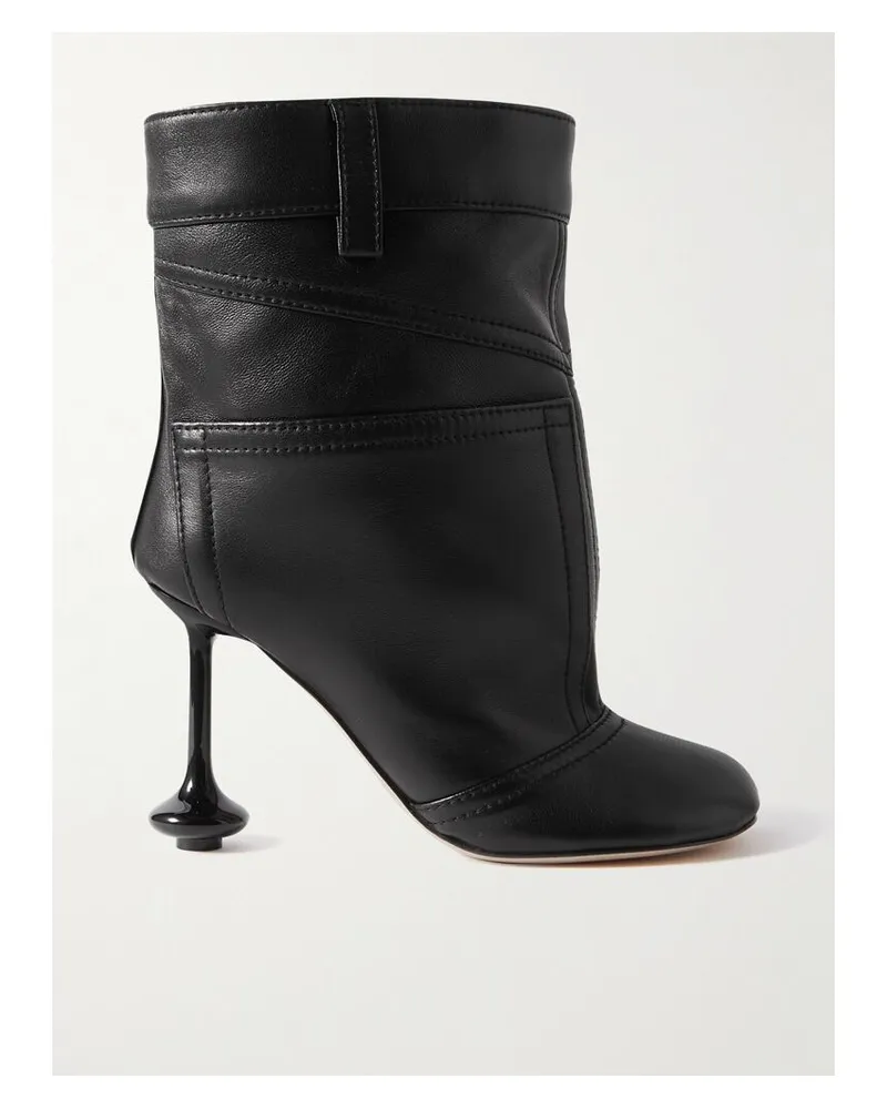 Loewe Toy Ankle Boots Aus Leder - Schwarz Schwarz