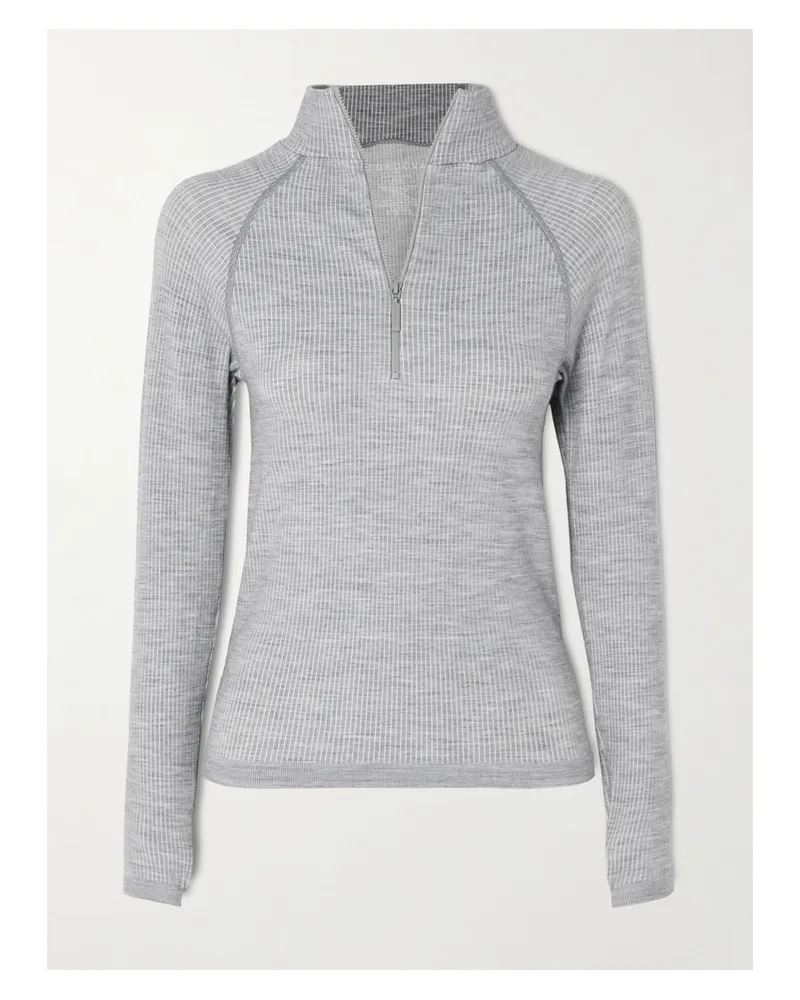 CORDOVA Stowe Baselayer Aus Einer Gerippten Wollmischung Mit Stehkragen - Grau Grau
