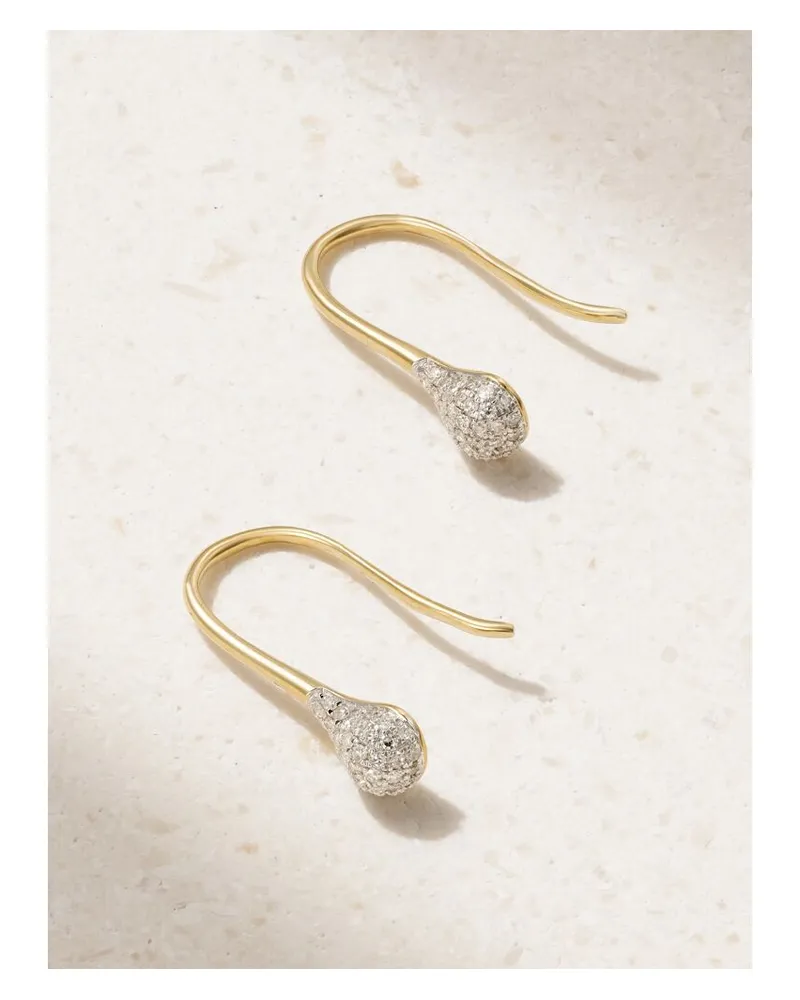 Stone & Strand Pavé Ohrringe Aus 14 Karat Gold Mit Diamanten Gold