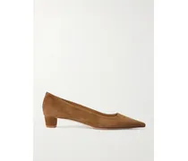 Judi Pumps Aus Veloursleder - Braun