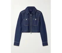 Patty Verkürzte Jeansjacke - Blau