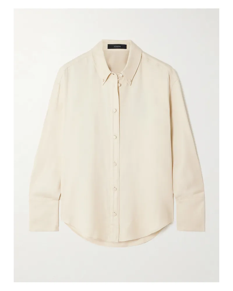 Joseph Felicien Hemd Aus Twill - Creme Creme