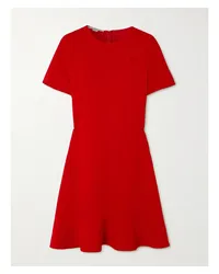 Stella McCartney Minikleid aus Cady mit Rüschen Rot