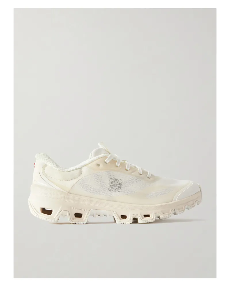 Loewe On Cloudventure 2.0 Rubber-trimmed Paneled Recycled-mesh Sneakers - Ivory Ivory