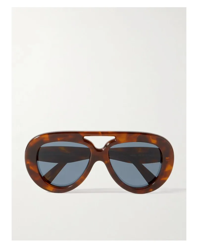 Loewe Pilotensonnenbrille Aus Azetat In Hornoptik Horn