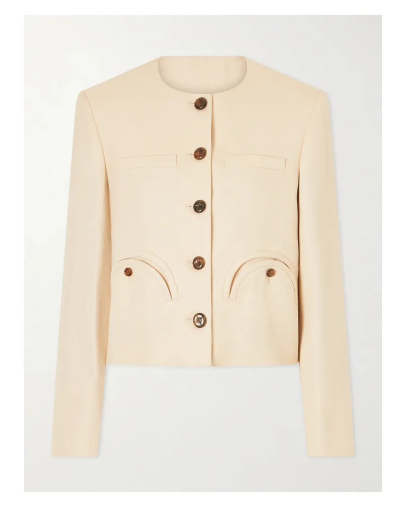 Blazé Milano Danae Woven Jacket - Neutrals Neutrals