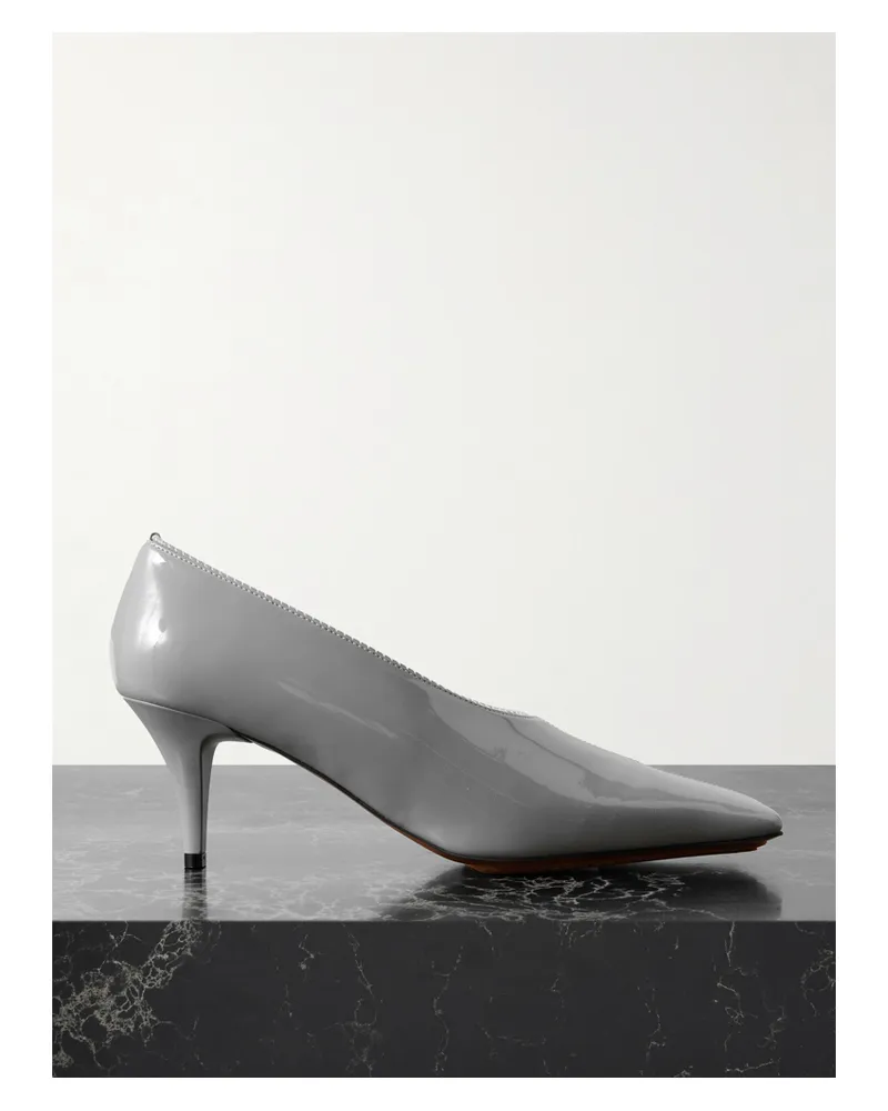 Stella McCartney Glänzende Pumps - Grau Grau