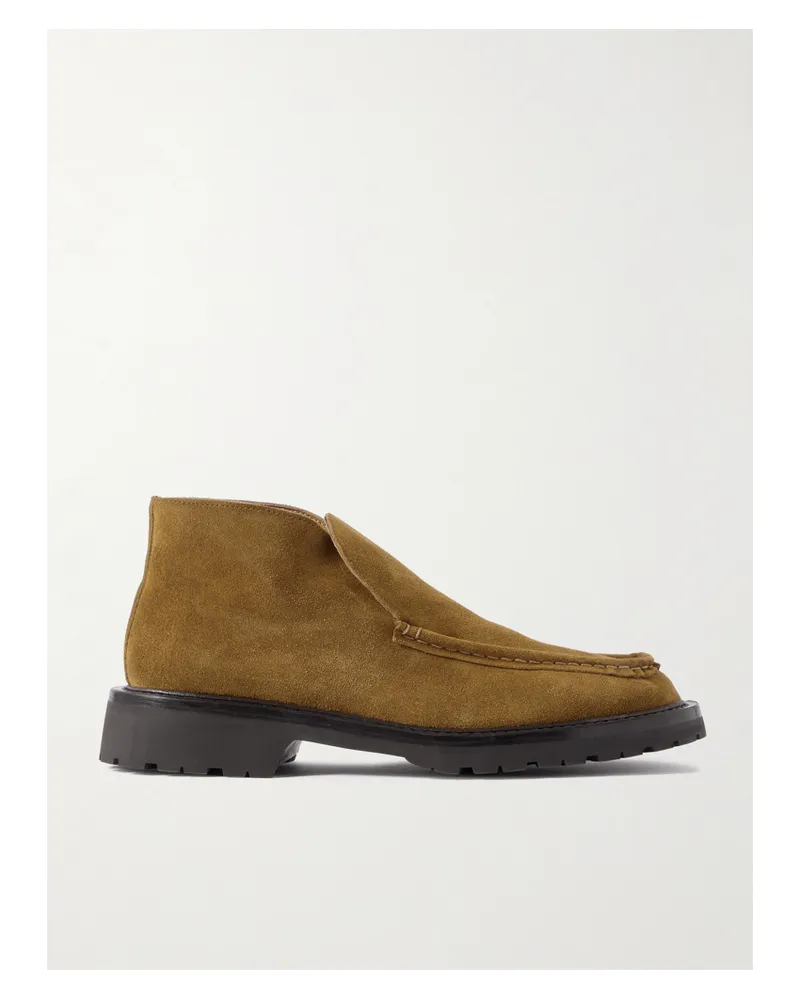 LEGRES 58 Ankle Boots Aus Veloursleder - Braun Braun