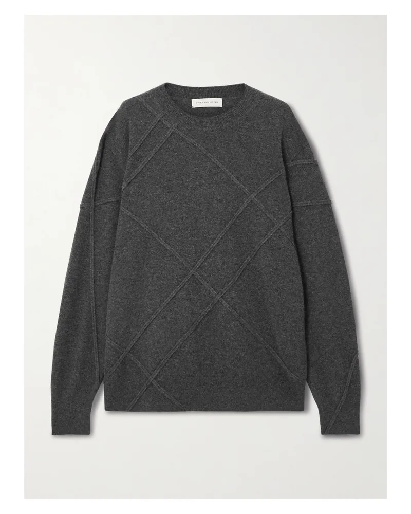 Dries van Noten Kaschmirpullover - Grau Grau