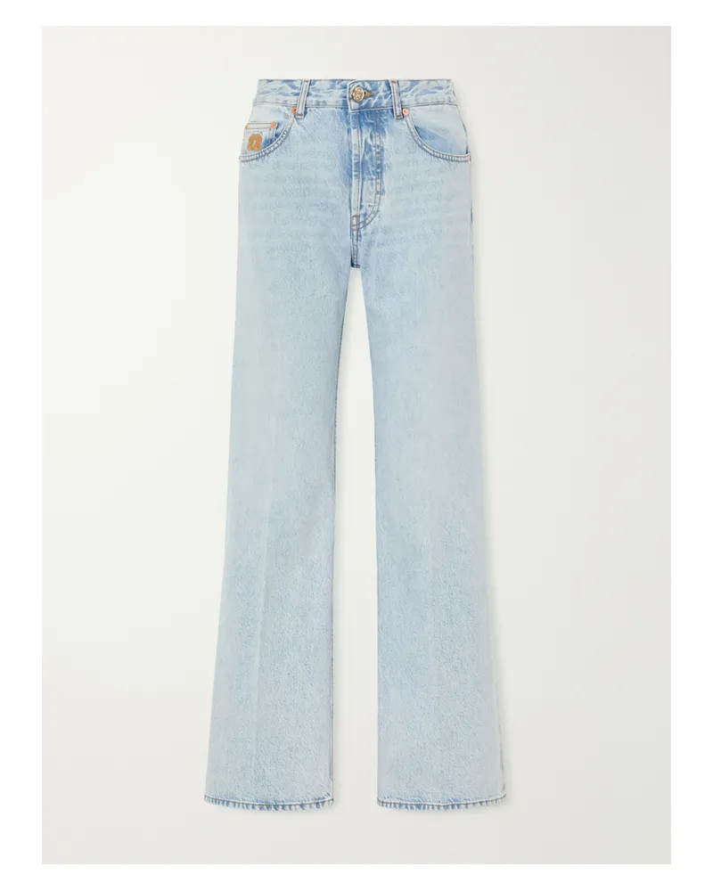Blazé Milano Nariida Maline Mid-rise Wide-leg Jeans - Blue Blue