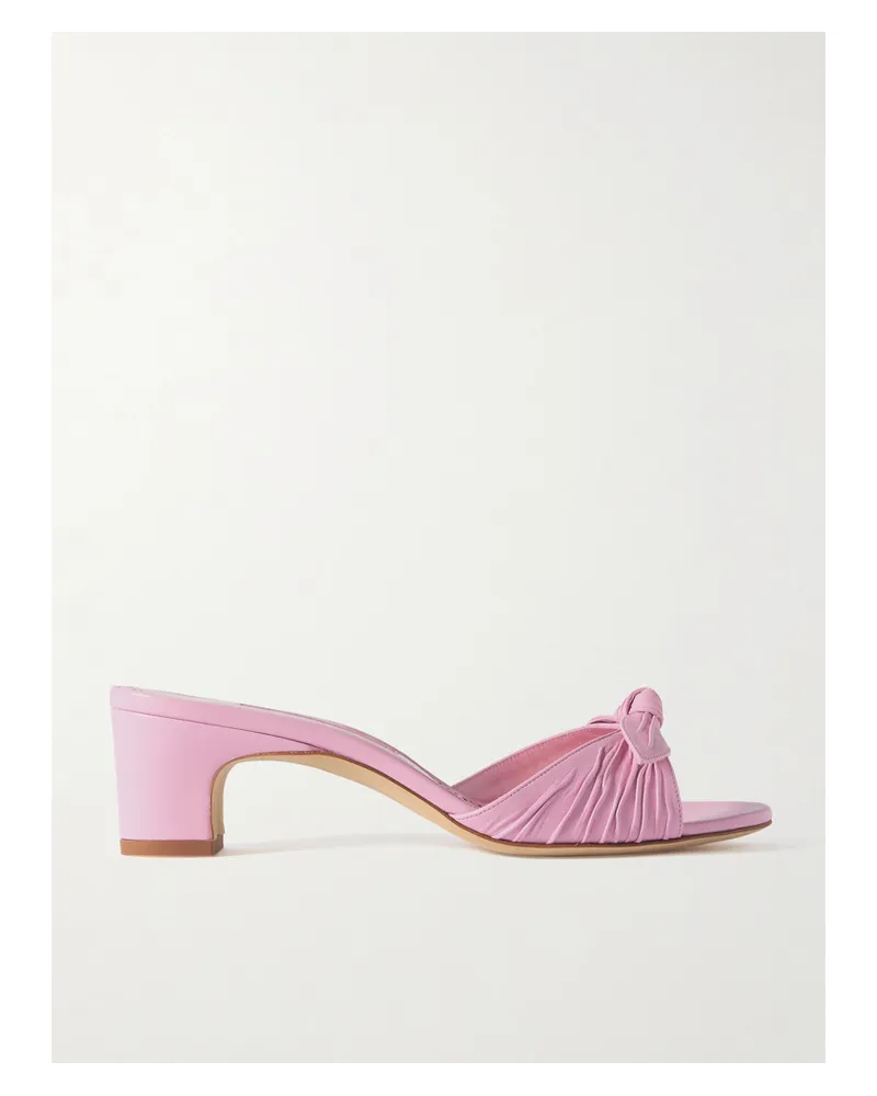 Manolo Blahnik Lolloso 50 Sandalen aus Leder Pink