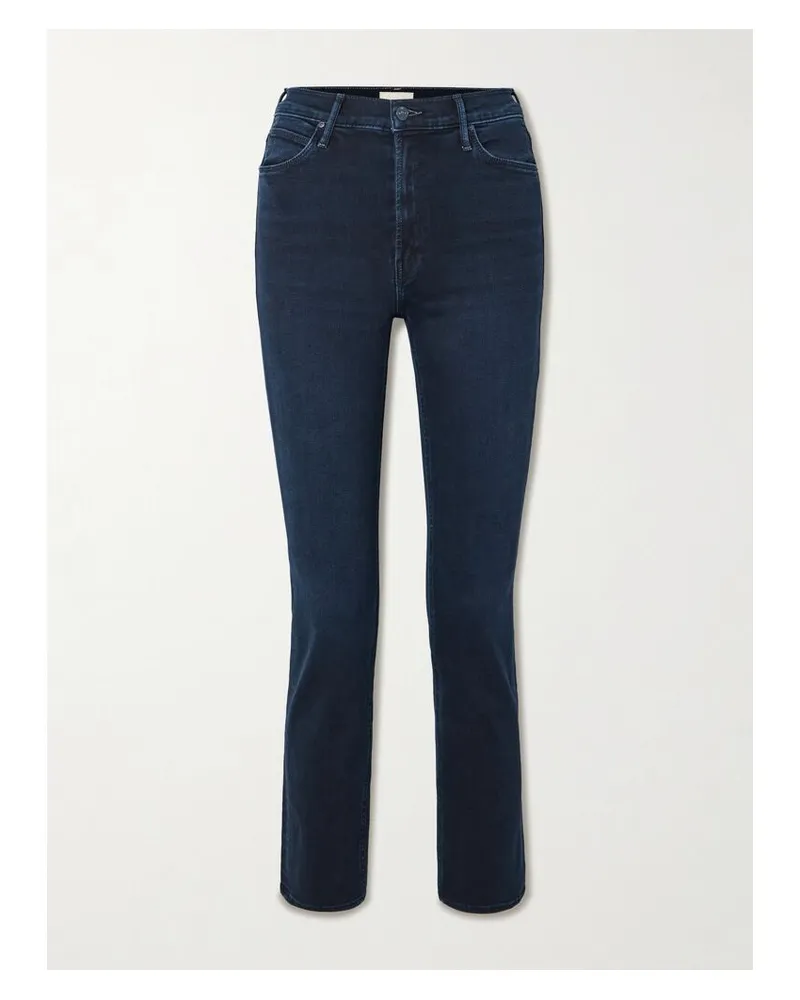 Mother The Dazzler Ankle Halbhohe Jeans Mit Geradem Bein - Blau Blau