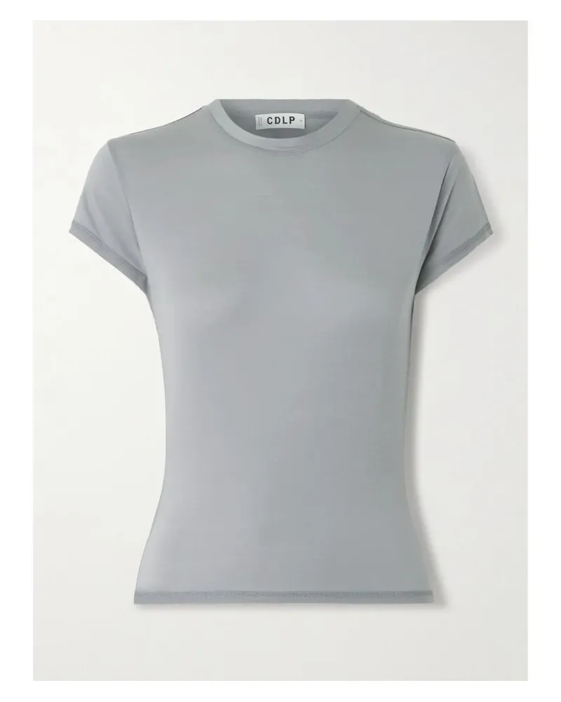 CDLP T-shirt Aus Stretch-lyocell - Grau Grau